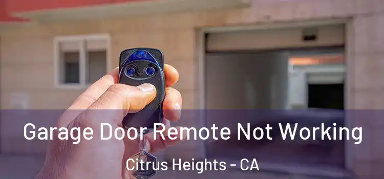  Garage Door Remote Not Working Citrus Heights - CA
